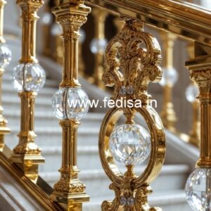 Luxury Brass Crystal Railings for Interior Inspiration CR-2624
