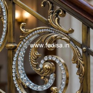 Designer Brass Crystal Railings for Architecture CR-2625