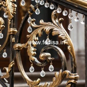 Classic Brass Crystal Railing Design Styles CR-2633