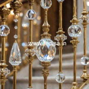 Designer Brass Crystal Staircase Concepts CR-2649
