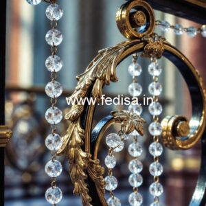 Premium Brass Crystal Railings for Modern Homes CR-2663