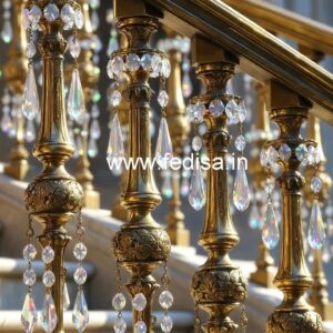 Luxury Brass Crystal Railings for Interior Design CR-2667