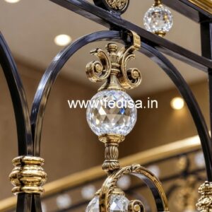 Luxury Brass Crystal Railings for Apartments CR-2669