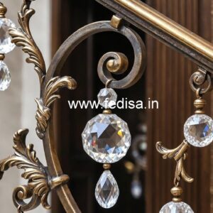 Designer Brass Crystal Railings for Projects CR-2673