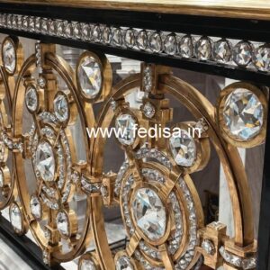 Designer Brass Crystal Railings for Modern Interiors CR-2678