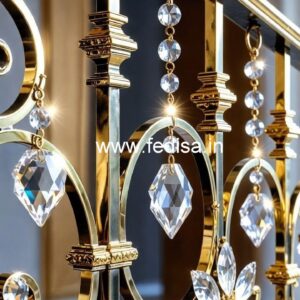 Premium Brass Crystal Railings for Luxury Design CR-2679