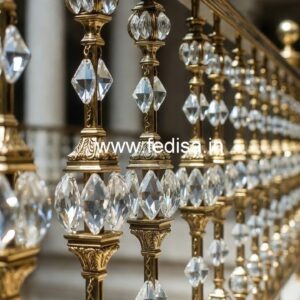 Elegant Brass Crystal Railings for Decor CR-2680