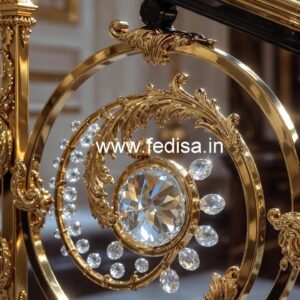 Premium Brass Crystal Railings for Projects CR-2682