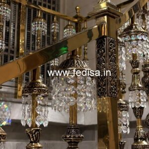 Designer Brass Crystal Railings for Luxury Villas CR-2687