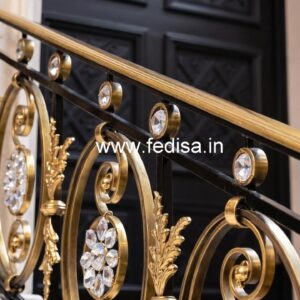 Luxury Brass Crystal Railings for Home Interiors CR-2694