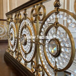 Premium Brass Crystal Railings for Decor CR-2699