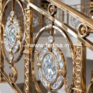 Luxury Brass Crystal Railings for Staircases CR-2705