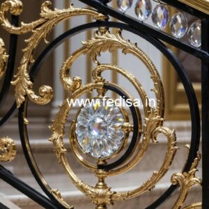 Luxury Brass Crystal Railings for Classic Homes CR-2715