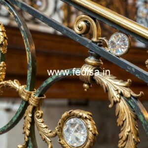 Royal Brass Crystal Railings for Premium Homes CR-2717