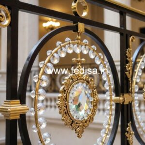 Elegant Brass Crystal Railings for Dream Homes CR-2720