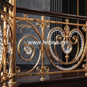 Designer Brass Crystal Railings for Elegant Homes CR-2722