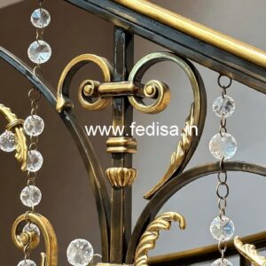 Stylish Brass Crystal Railings for Grand Homes CR-2724