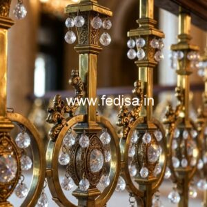 Luxury Brass Crystal Railings for Architecture CR-2733