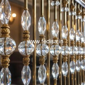 Luxury Brass Crystal Railing Design Ideas CR-2737