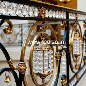 Stunning Brass Crystal Railing Inspiration CR-2744