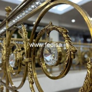 Royal Brass Crystal Staircase Railing Designs CR-2745