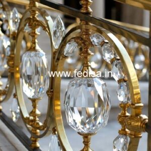 Handmade Brass Crystal Railing Designs CR-2747