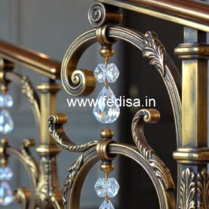 Modern Luxury Brass Crystal Railings CR-2749