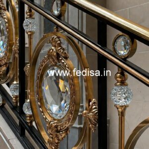 Premium Interior Brass Crystal Railings CR-2754
