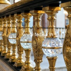 Beautiful Brass Crystal Stair Railings CR-2760