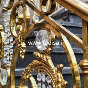 Luxury Interior Railings with Brass Crystal CR-2764