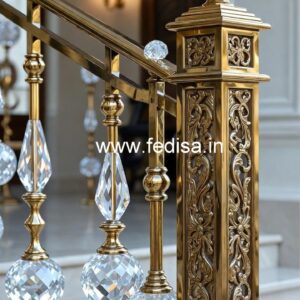 Brass Crystal Railings for Modern Villas CR-2769