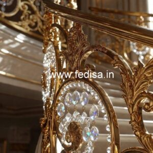 Brass Crystal Balcony Railing Ideas CR-2772