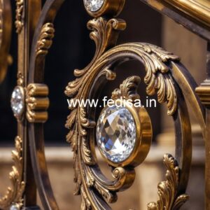 Royal Interior Brass Crystal Railing Ideas CR-2782