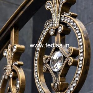 Antique Brass Crystal Railing Designs CR-2783