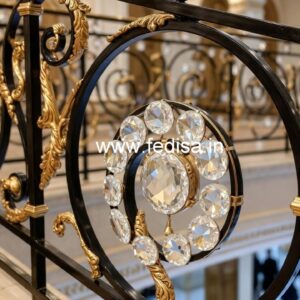 Artistic Crystal Brass Railings CR-2784
