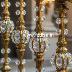Modern Royal Brass Crystal Railings CR-2793