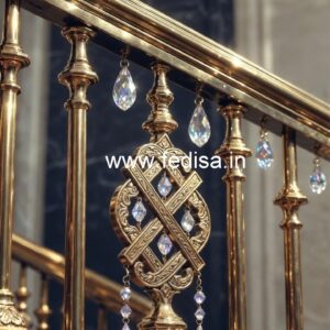 Decorative Crystal Brass Railings CR-2795
