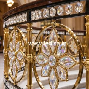 Classic Luxury Brass Crystal Railings CR-2796