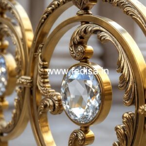 Interior Design Ideas with Brass Crystal Railing CR-2797