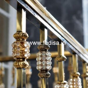 Brass Crystal Railings for Modern Homes CR-2804