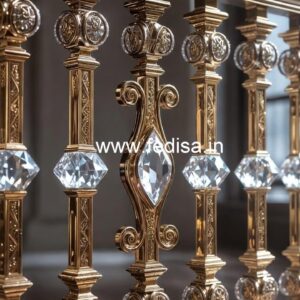 Brass Crystal Railings for Villas CR-2808