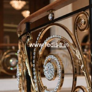 Classic Interior Brass Crystal Railings CR-2813