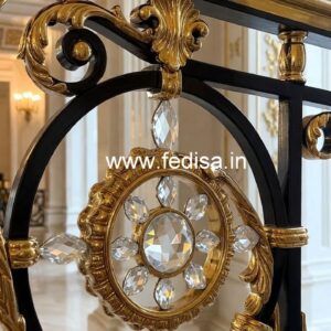 Brass Crystal Railings for Duplex Staircase CR-2814