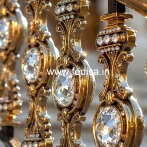 Designer Interior Brass Crystal Railing CR-2818