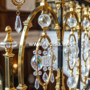 Premium Quality Crystal Brass Railings CR-2820