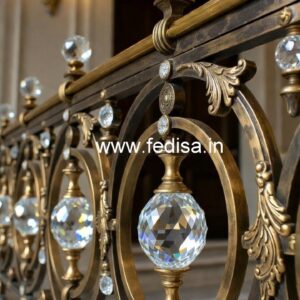 Rich Interior Brass Crystal Railings CR-2825