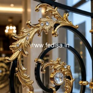 Classic Interior Crystal Brass Railings CR-2835