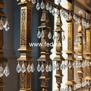 Stylish Brass Crystal Railings for Homes CR-2836