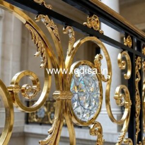 Premium Brass Crystal Railings for Interiors CR-2840