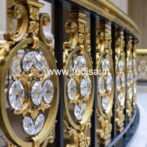 Premium Brass Crystal Staircase Decor CR-2851